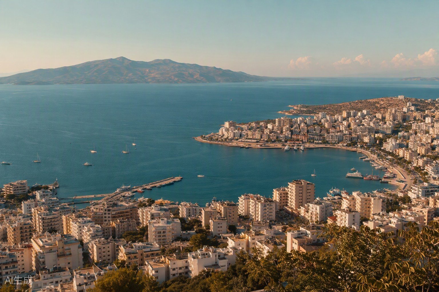 Vivere a Saranda da pensionato italiano — lungomare e mare cristallino